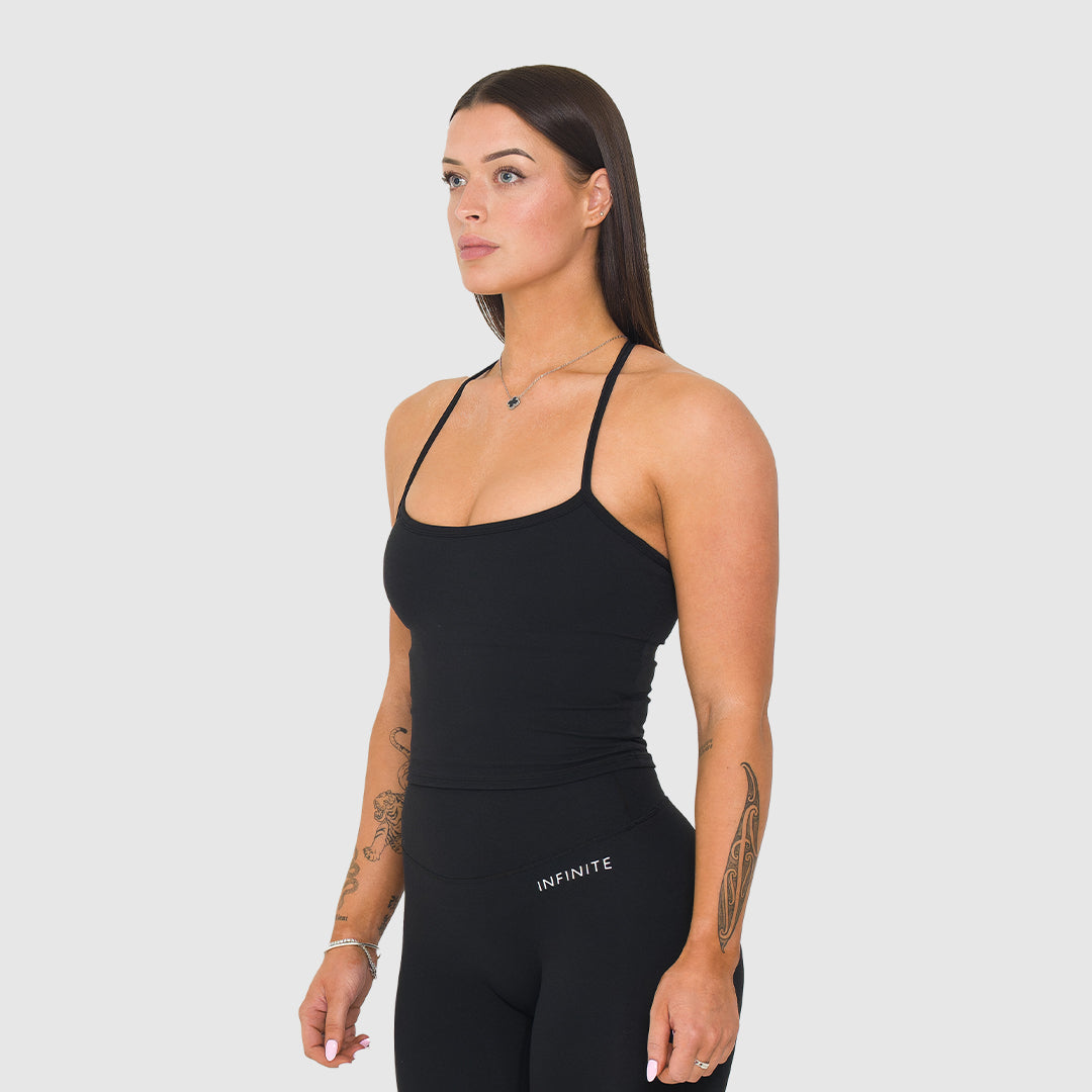 Luna Black Singlet