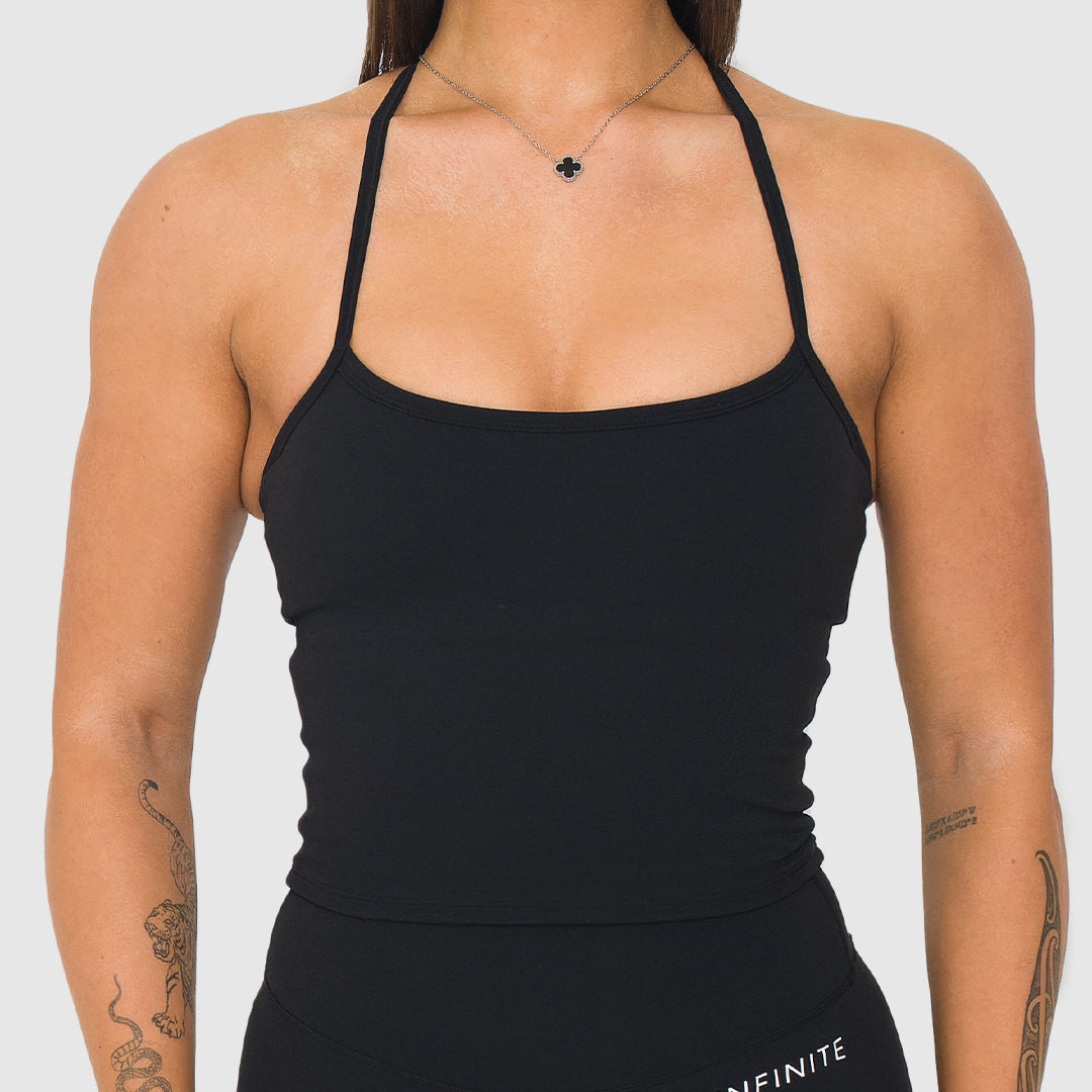 Luna Black Singlet