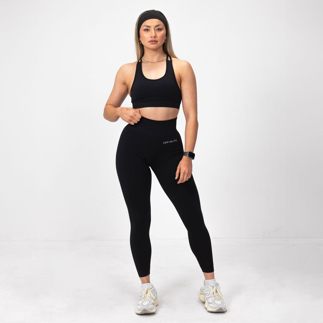 Elevate V2 Black Sports Bra