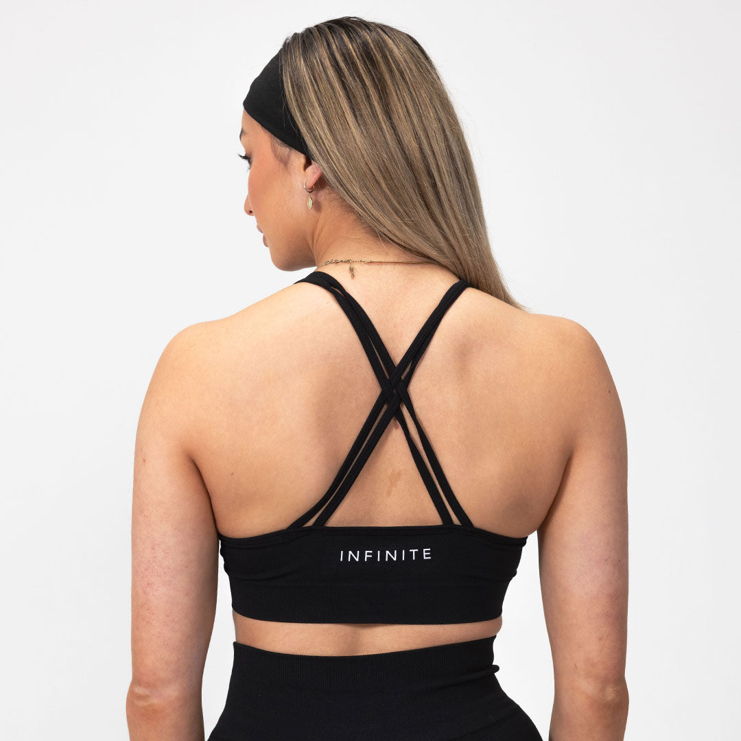 Elevate V2 Black Sports Bra