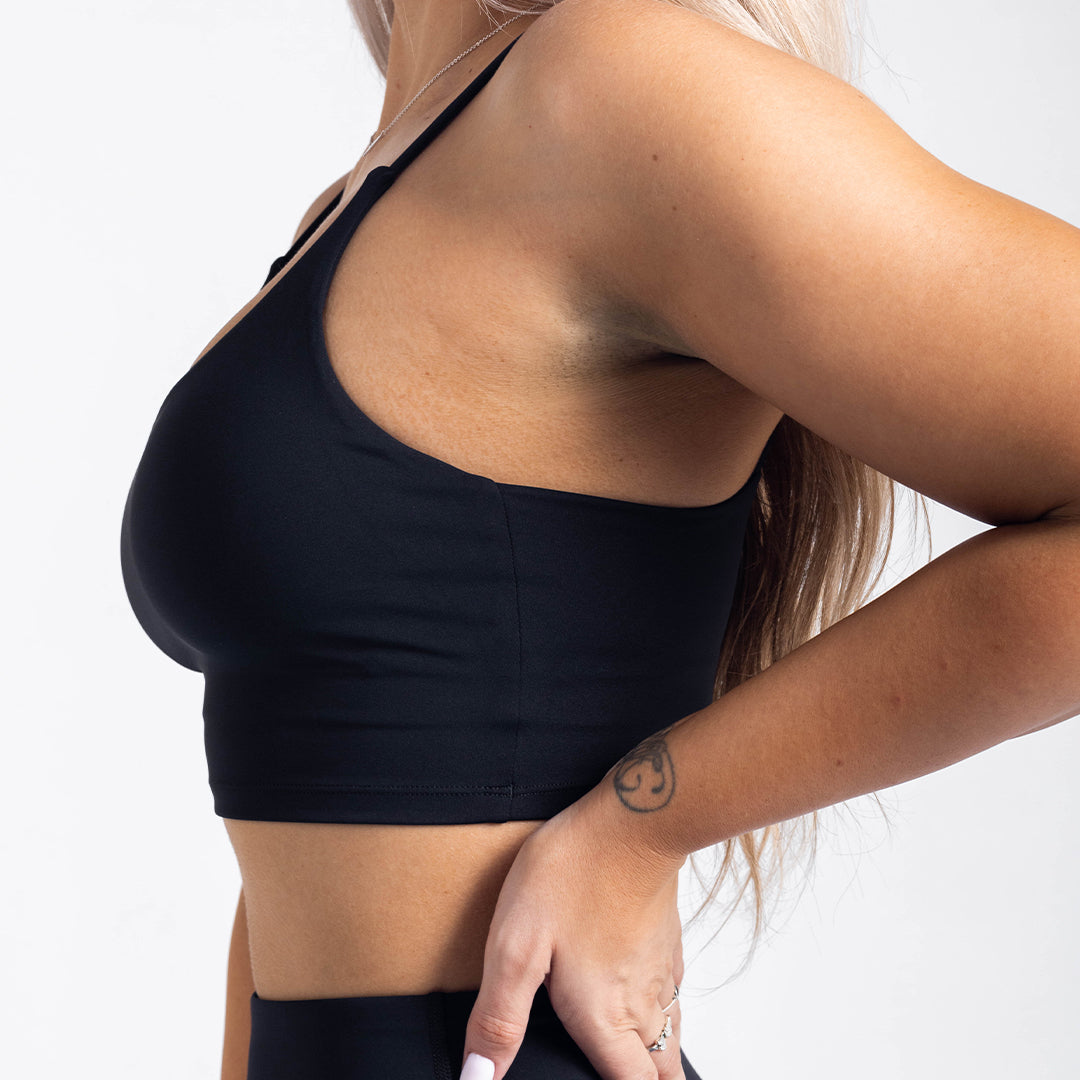 Aura Black Sports Bra