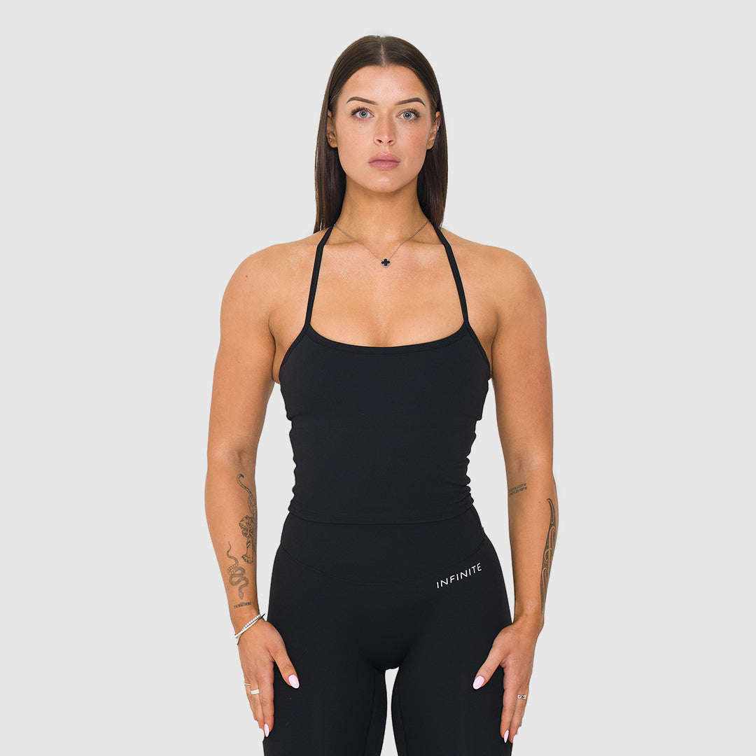 Luna Black Singlet