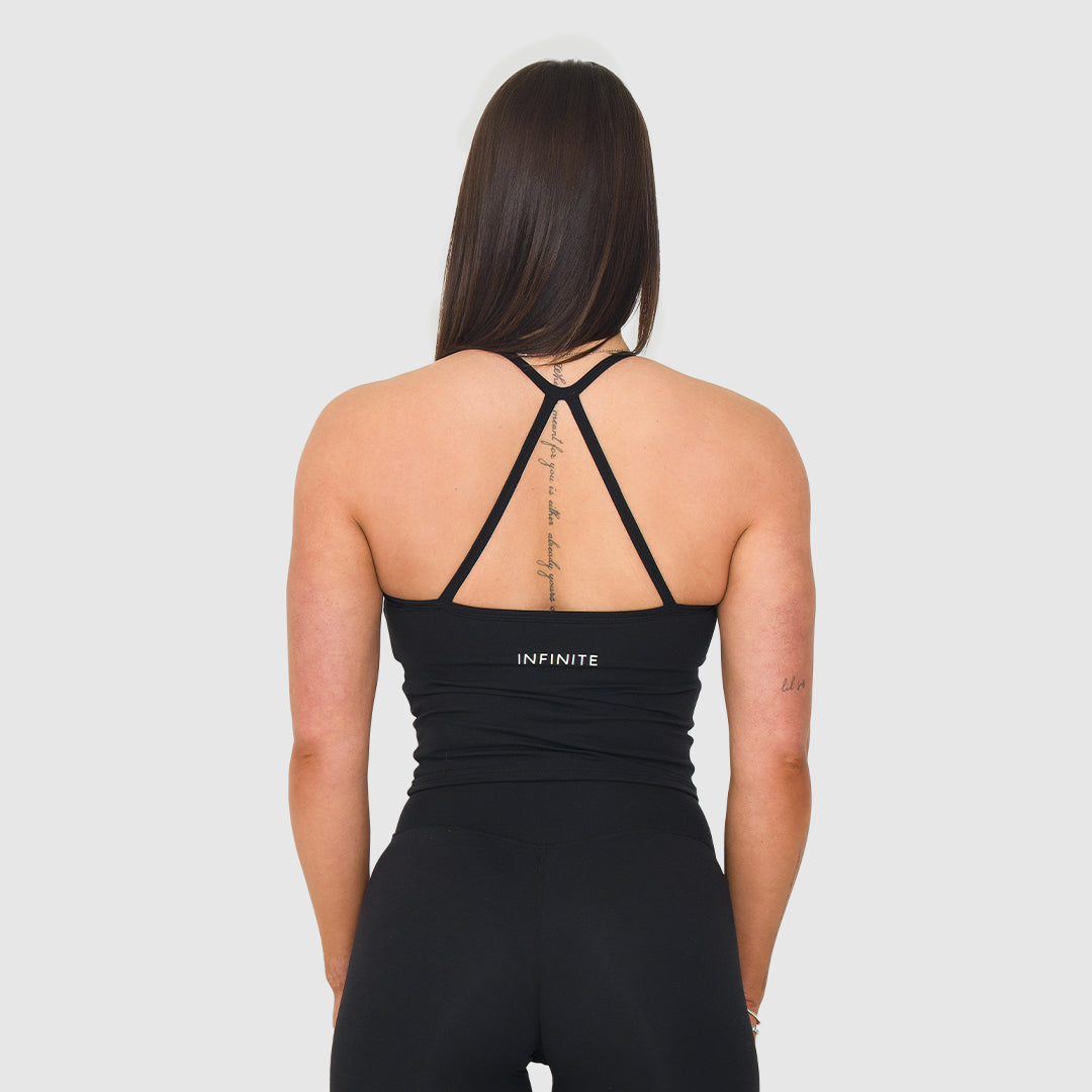 Luna Black Singlet