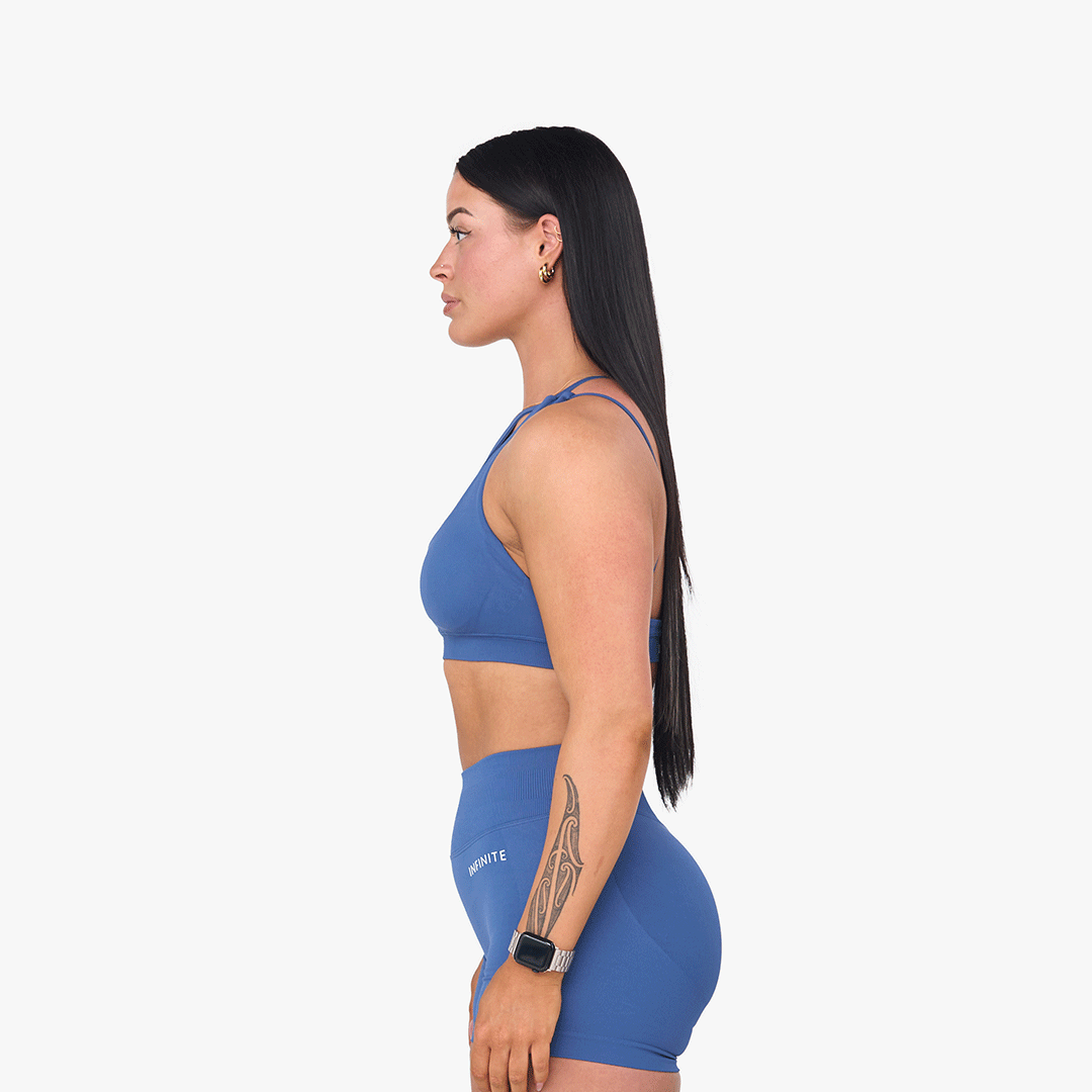 Allure Navy Sports Bra